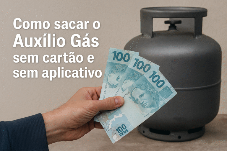 Como sacar o Auxílio Gás sem cartão e sem aplicativo