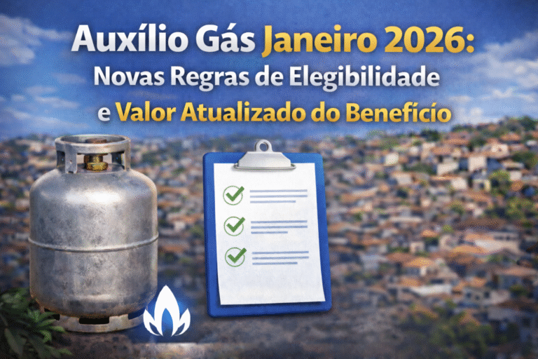 Auxílio Gás Janeiro 2026: Novas Regras de Elegibilidade e Valor Atualizado do Benefício