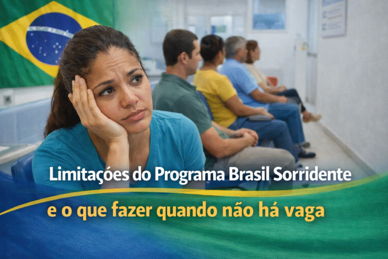 Limitações do Programa Brasil Sorridente e o que fazer quando não há vaga